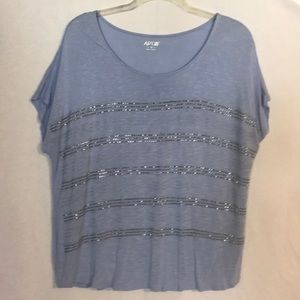 Cap Sleeve Knit Top.